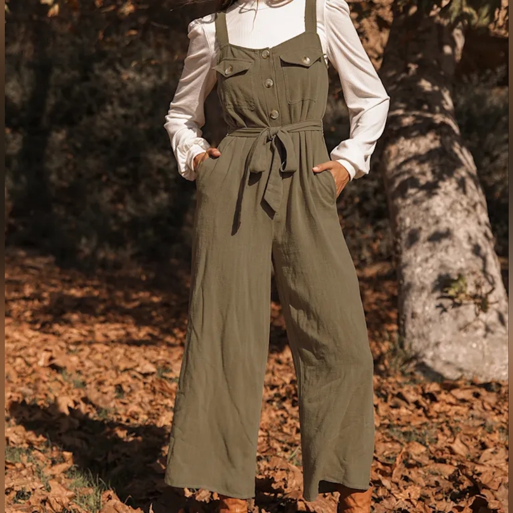 Guess Olive Green Jumpsuit